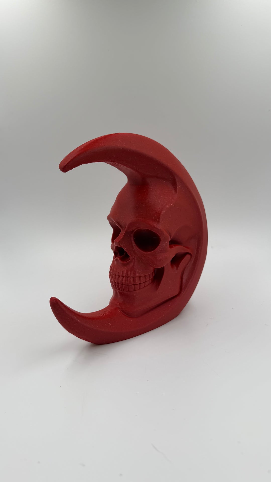 Astro-Lunial Skull Moon Bookends Wall Decor