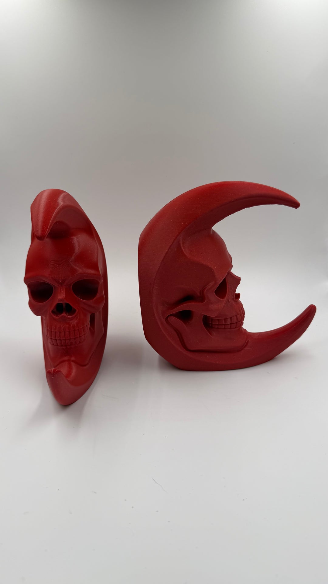 Astro-Lunial Skull Moon Bookends Wall Decor