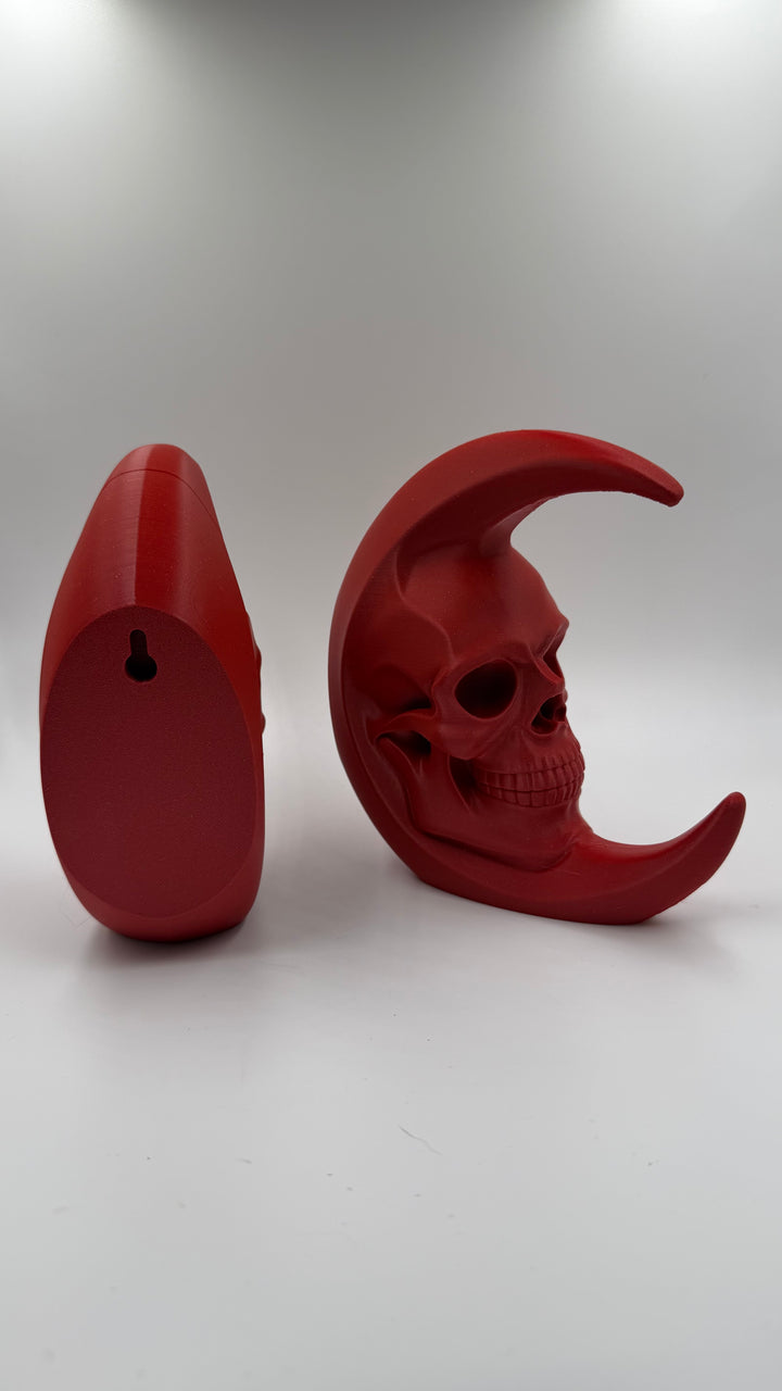 Astro-Lunial Skull Moon Bookends Wall Decor