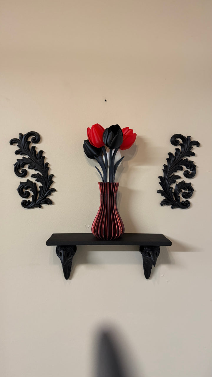 Raven Skull Wall Shelf Alchemy Deco