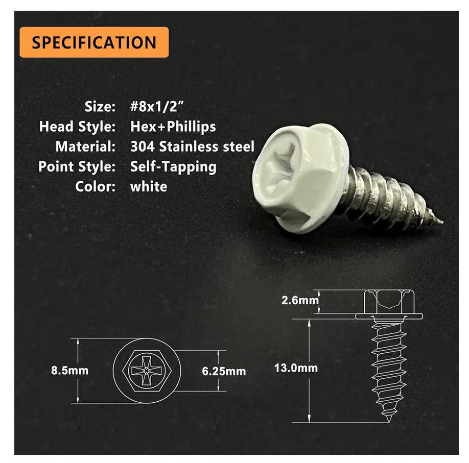 hEX PHILLIPS 304 sTAINLESS STEEL SELF TAPPING SCREWS