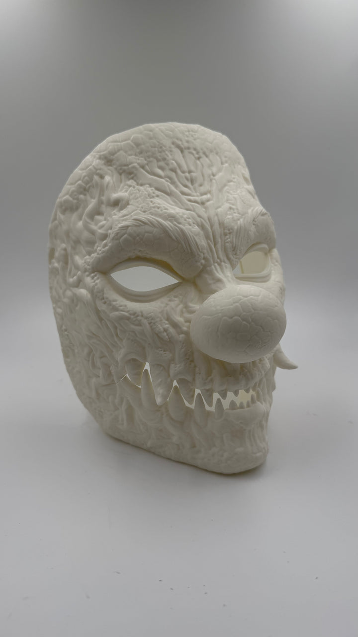 Horror Clown mask with movable jaw