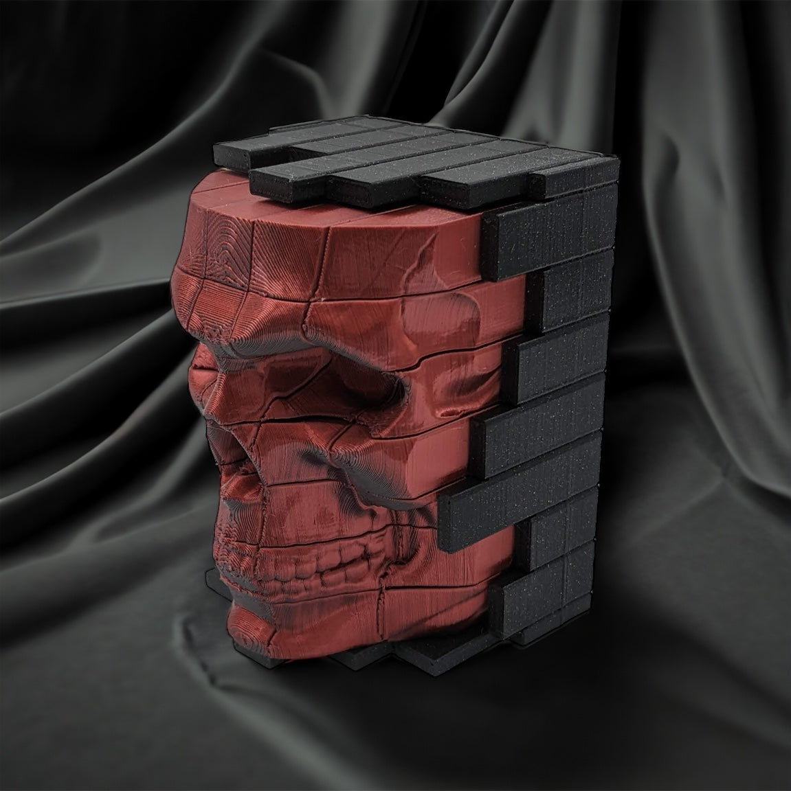 Flexi Fidget Pixel Skull wall art deco
