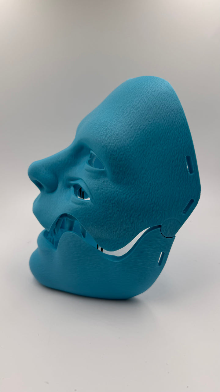 Argos 4 Eye Articulated Jaw Mask | Moving Jaw Monster Cosplay Mask | Four Eye Demon Horror Mask