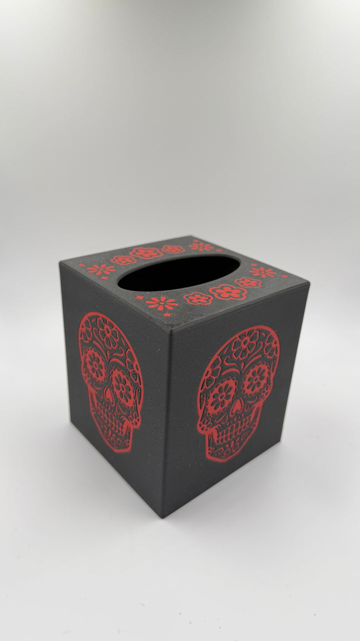 Sugar Skull Tissue Box Day of the Dead