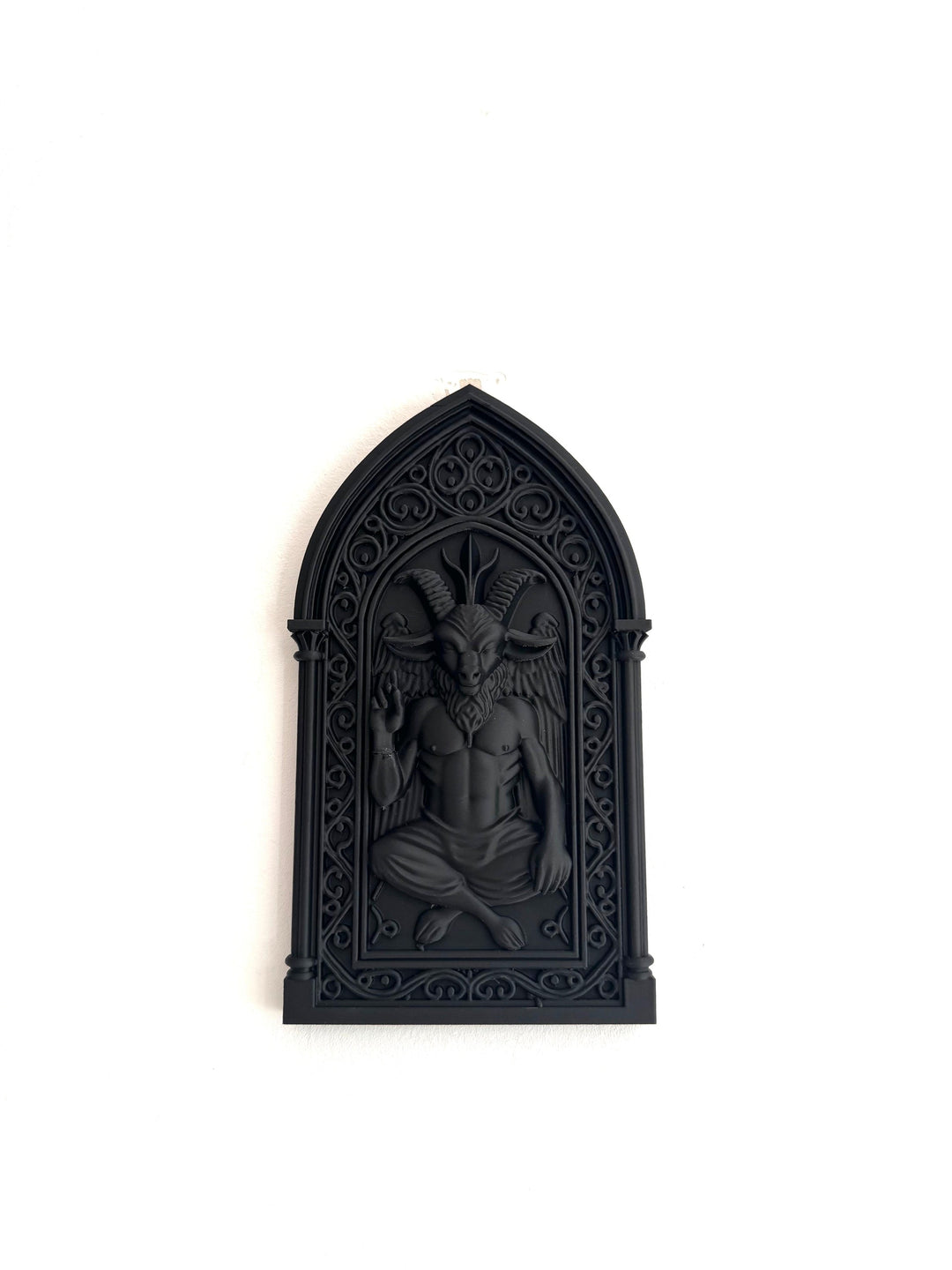 Arch Baphomet Wall Plaque Victorian Gothic Home Wall Art