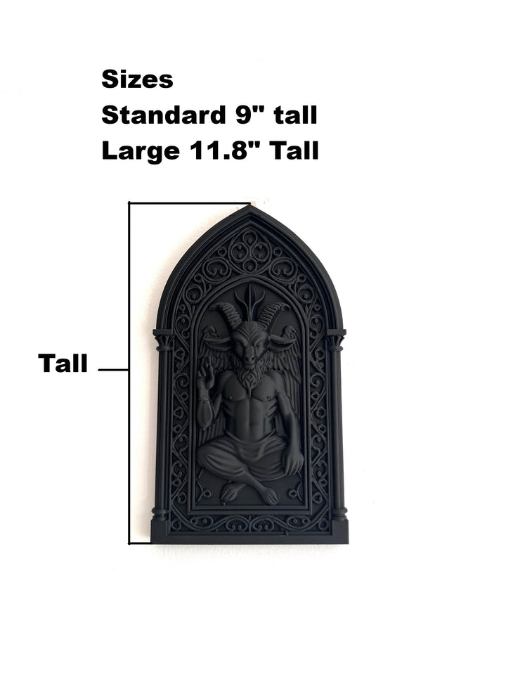 Arch Baphomet Wall Plaque Victorian Gothic Home Wall Art