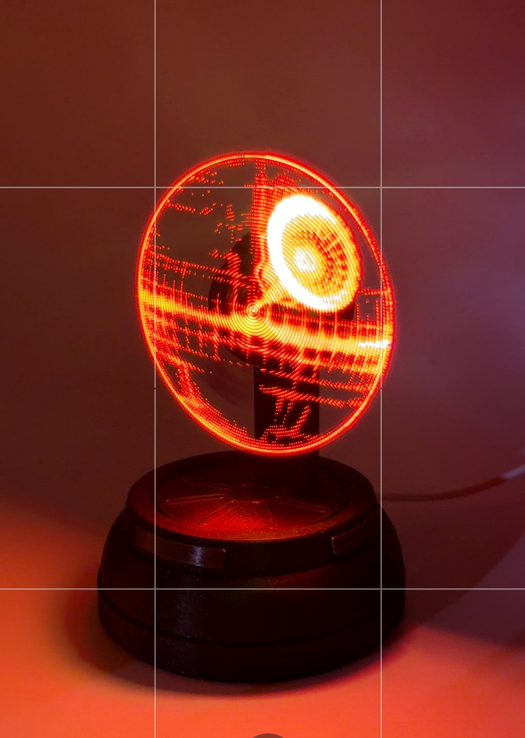 Star Wars Inspired 3D Hologram Projector Over 40 hologram’s | Light-Up Display Fan