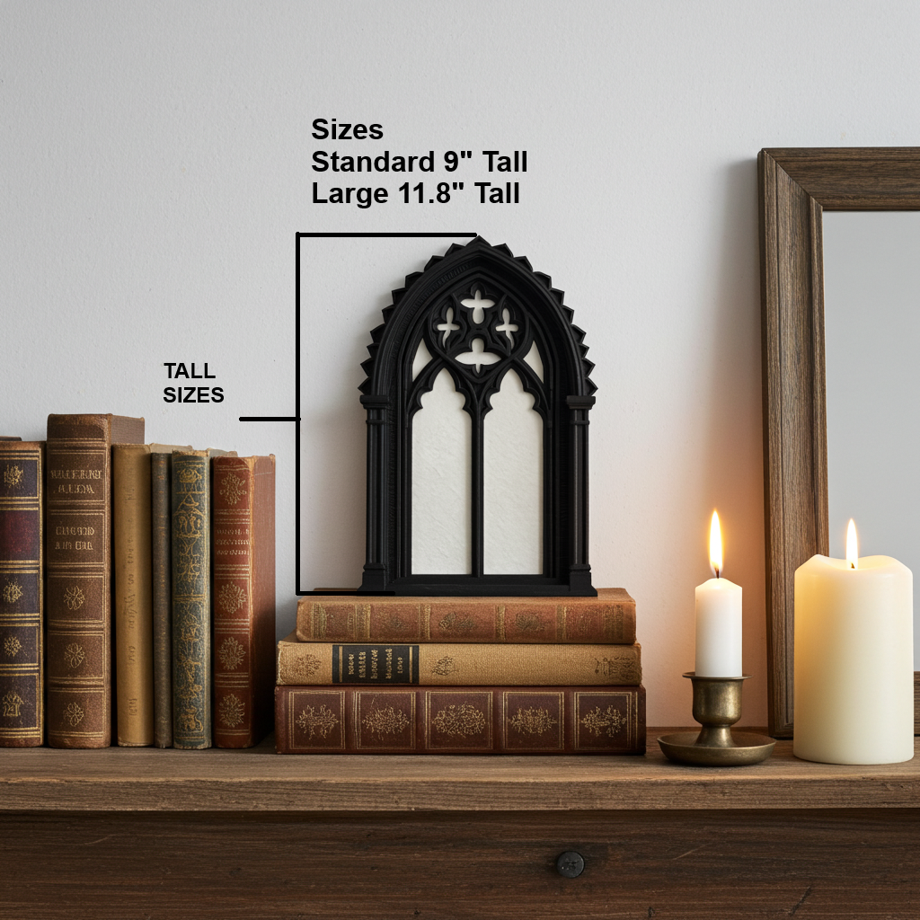 Gothic Cathedral Arch Window Wall Art