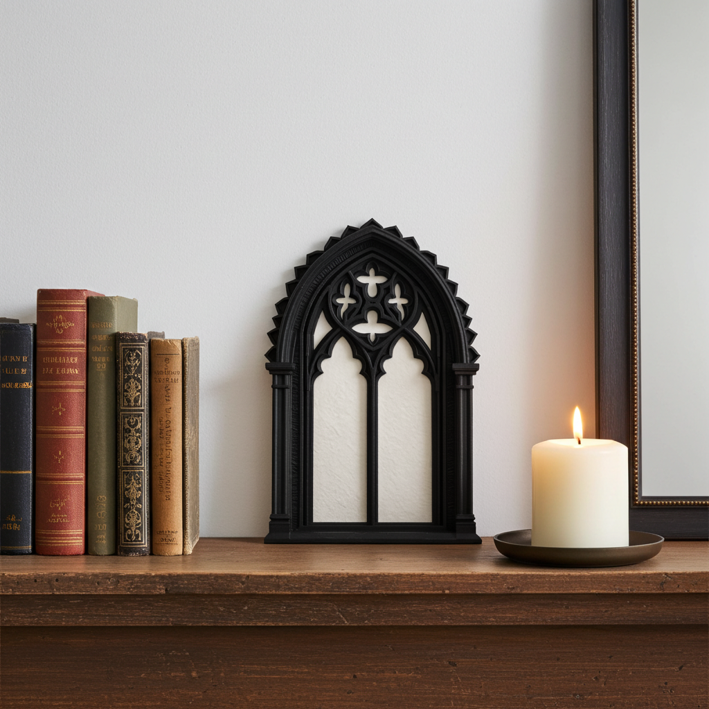 Gothic Cathedral Arch Window Wall Art