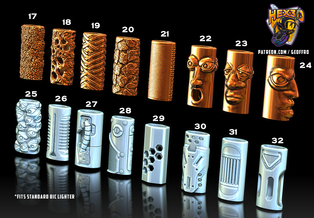 Exquisite 3D Printed Lighter Sleeve Cases – Elevate Your Style with Intricate Designs and Premium Protection (Copy)