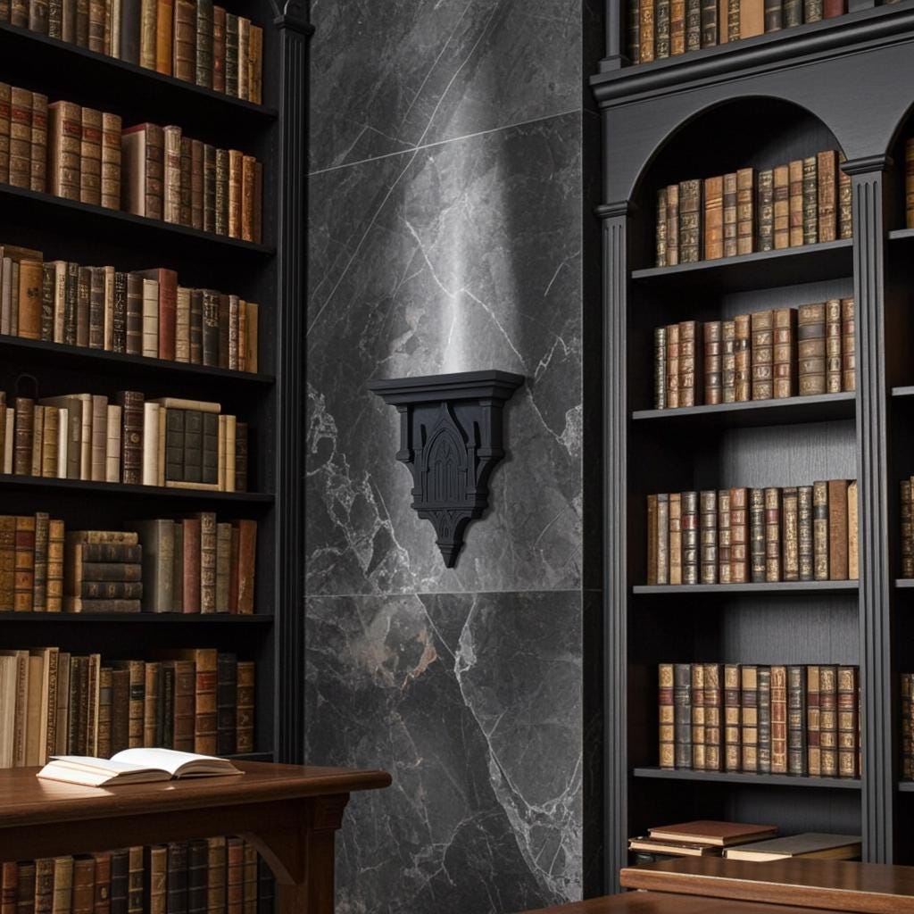 Gothic Cathedral Sconce Small Shelf Wall Art