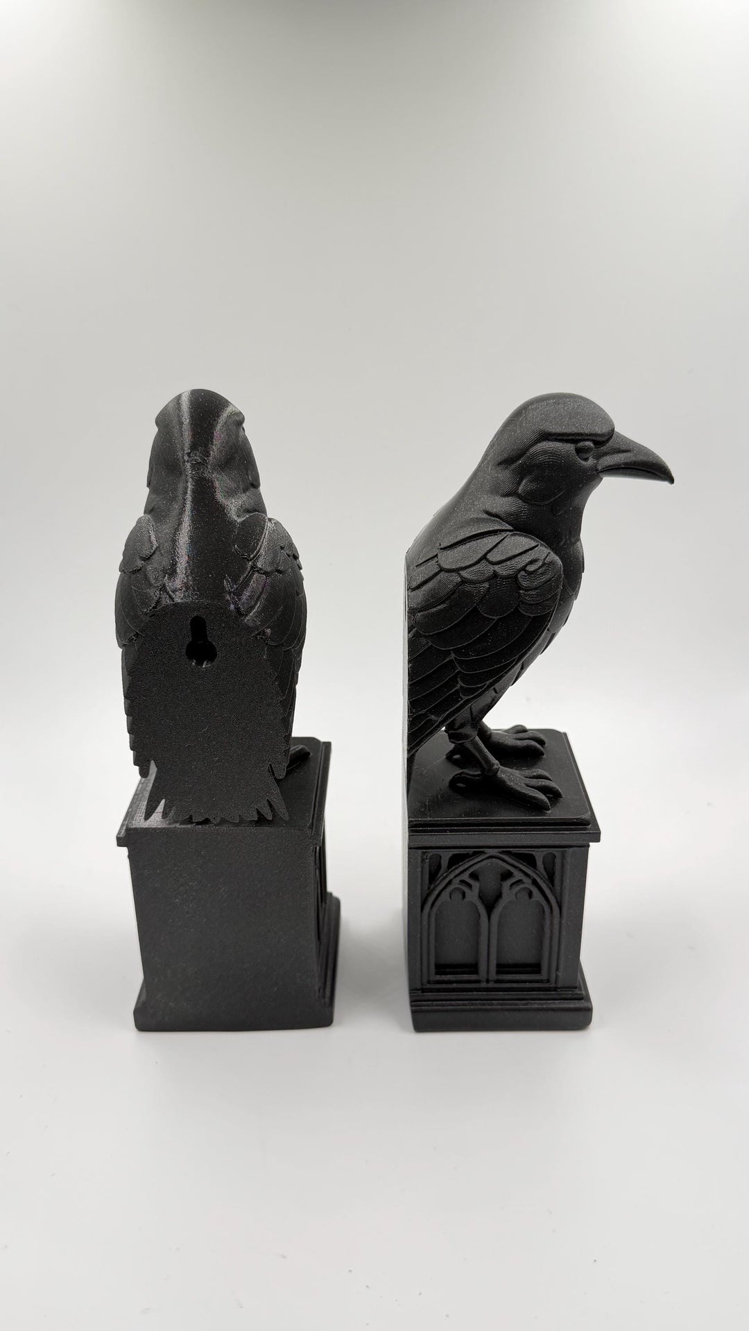 Gothic Raven Book end perch and Wall hang