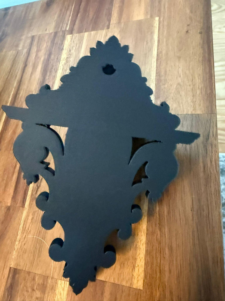 Skull Wall Shelf Sconce Gothic Elegance