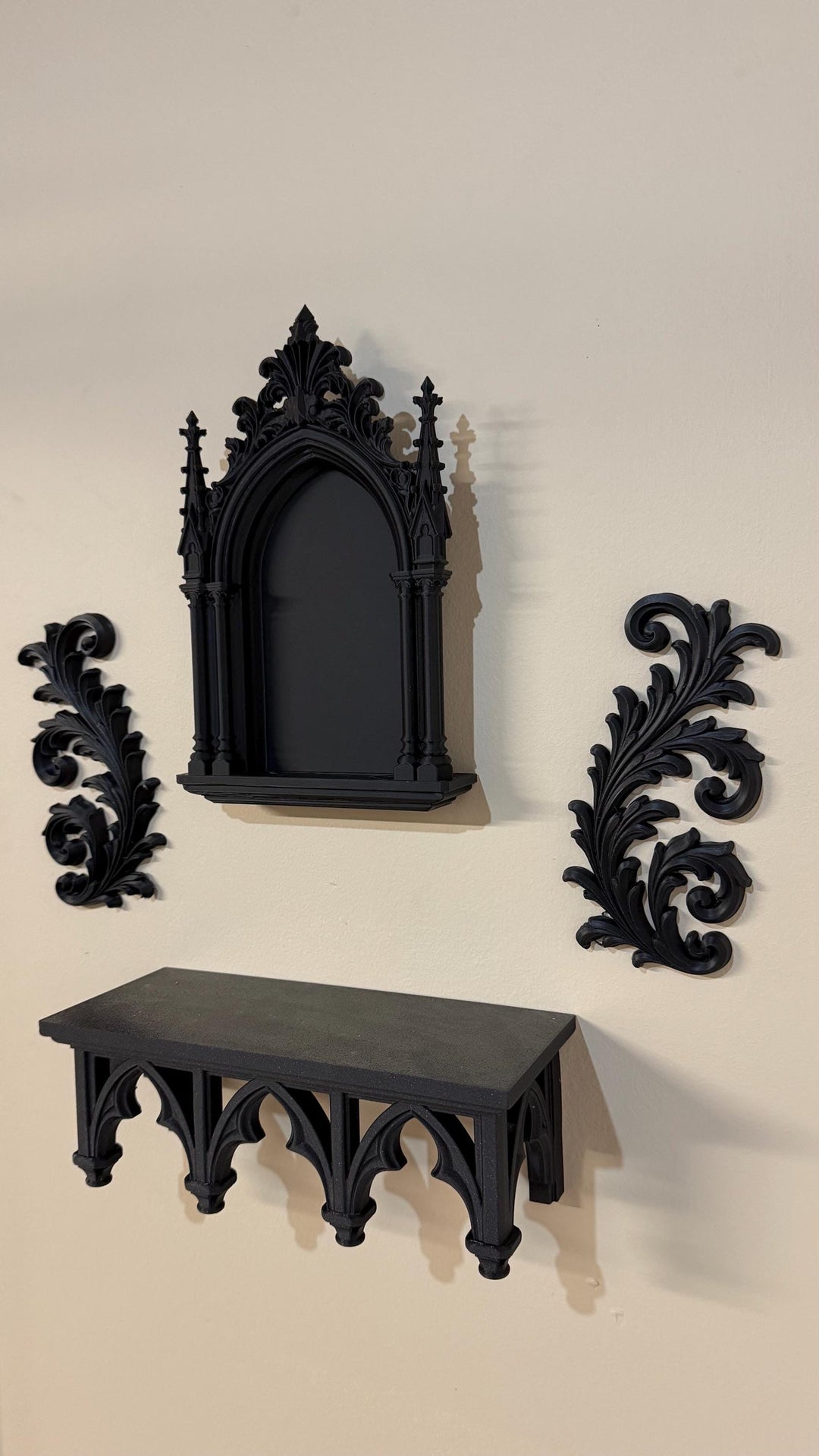 Victorian Gothic Cathedral Wall Altar Niche