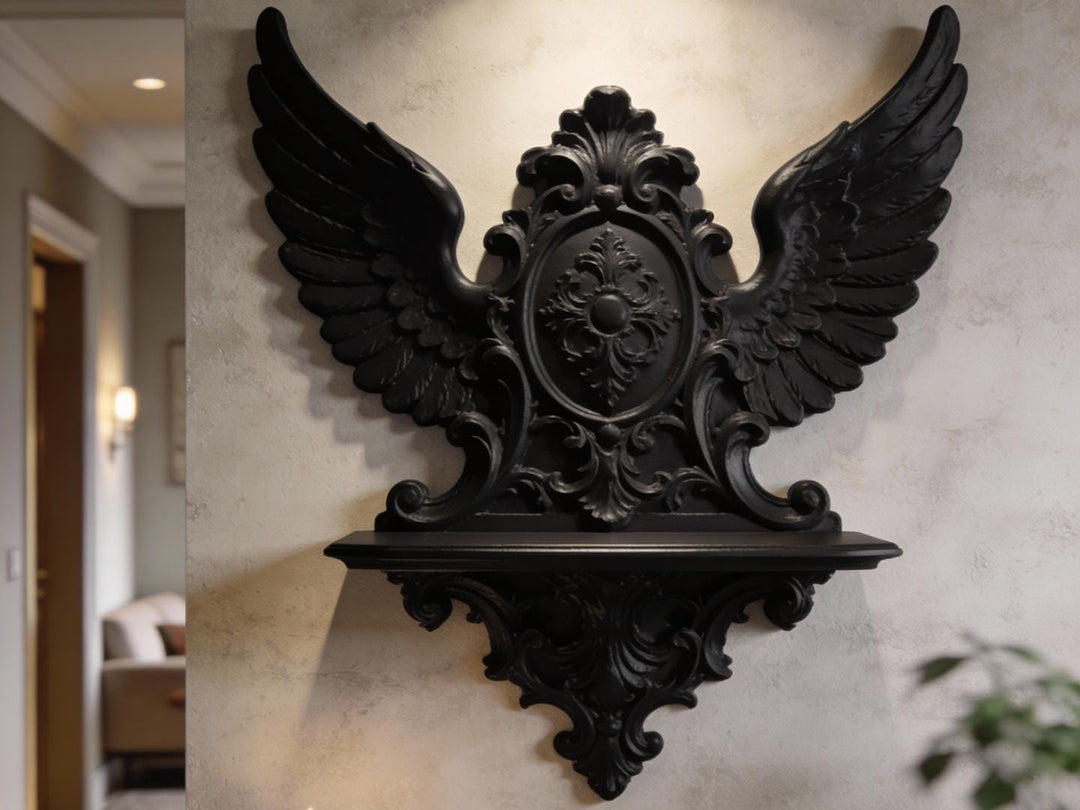 Angel Wings Wall Art Shelf