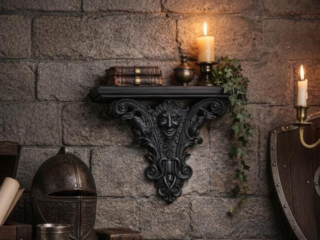 Gothic Wall Shelf Altar