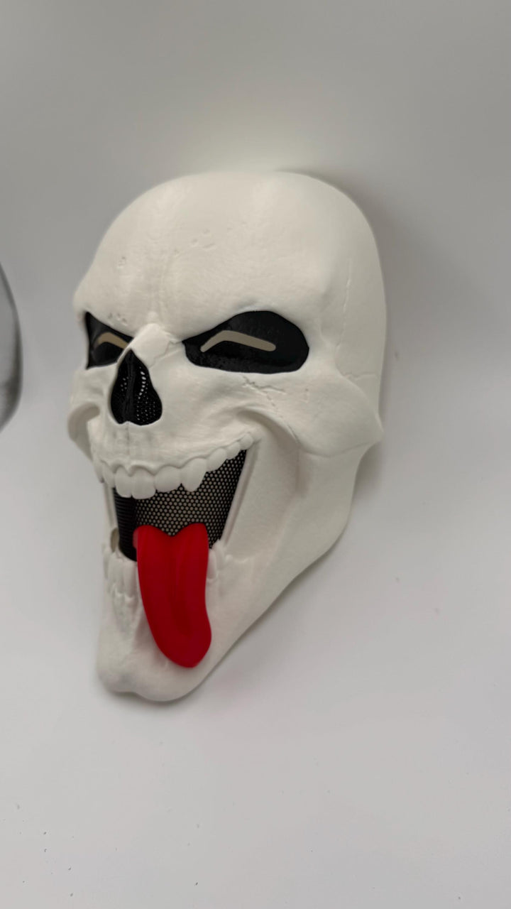 Wazzup Skeleton Mask, Funny Horror Mask, Scary Movie Inspired Skull Mask, Halloween Cosplay Costume