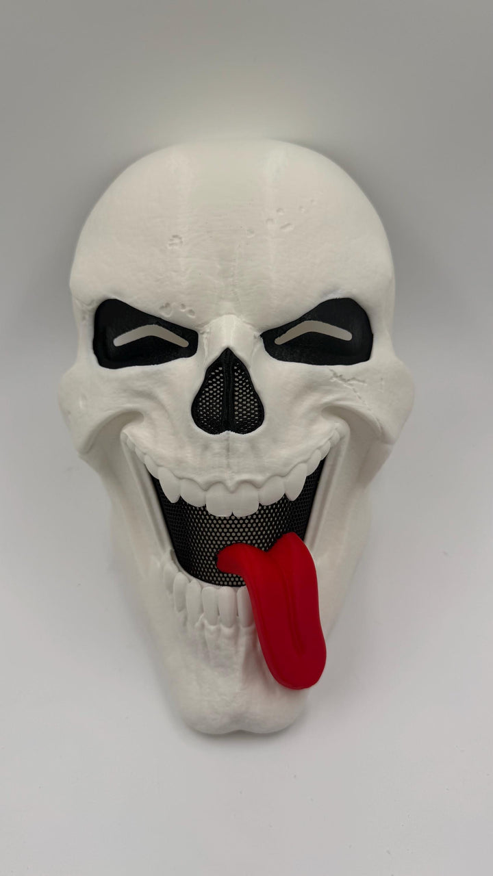 Wazzup Skeleton Mask, Funny Horror Mask, Scary Movie Inspired Skull Mask, Halloween Cosplay Costume