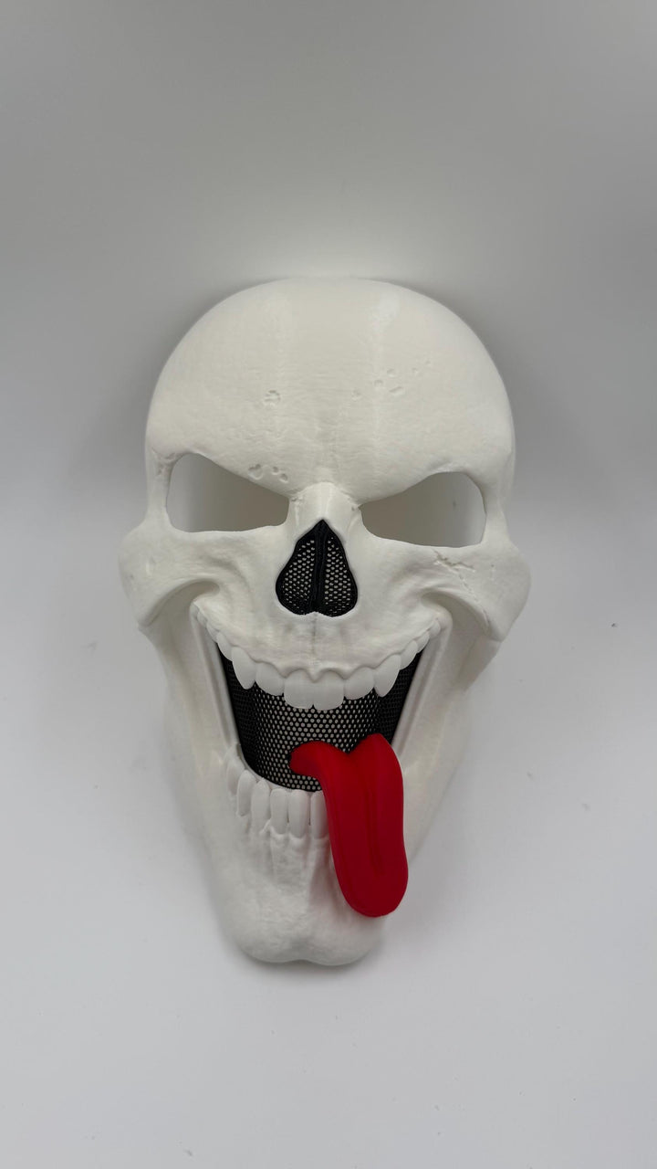 Wazzup Skeleton Mask, Funny Horror Mask, Scary Movie Inspired Skull Mask, Halloween Cosplay Costume