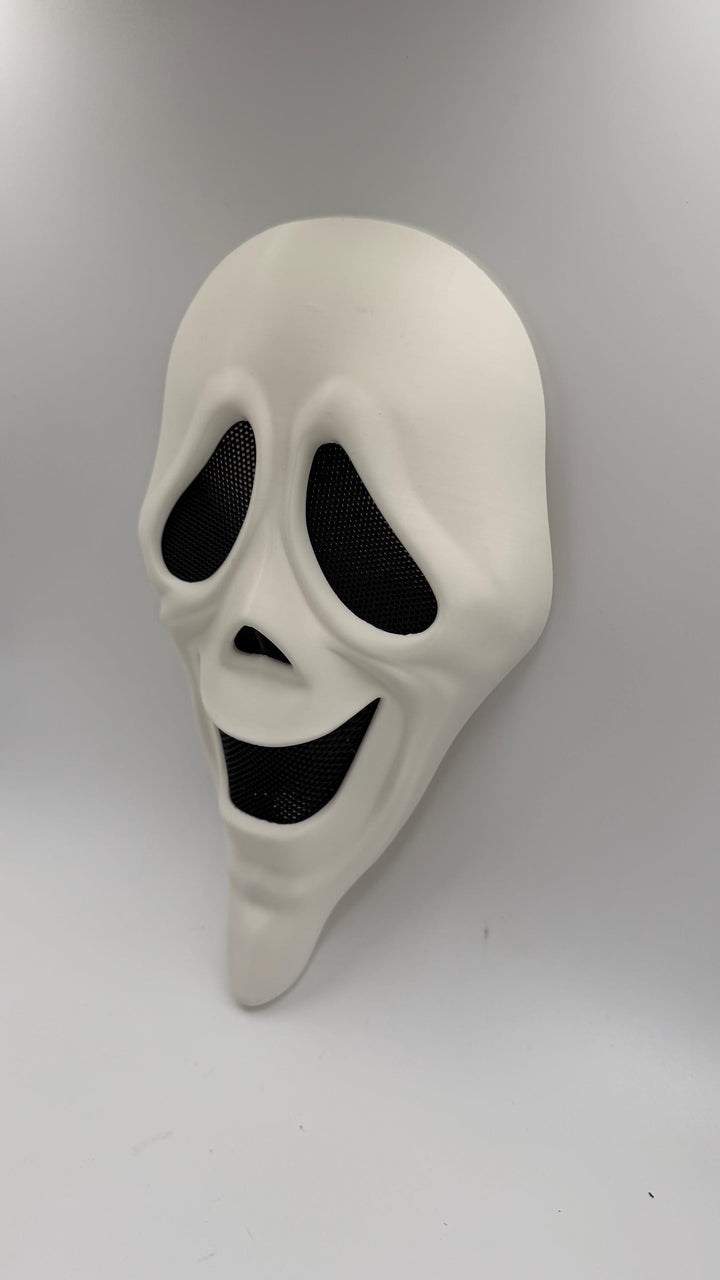 Wazzup Ghost Mask | Scary Movie Inspired Scream Mask | Funny Horror Cosplay Mask | Funny Halloween Costume | Ghost Face Style