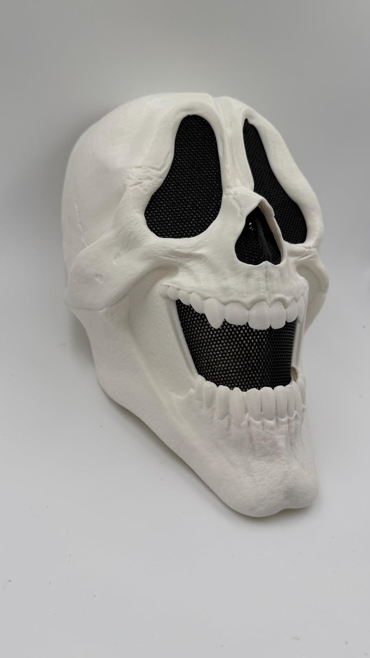 Wazzup Skeleton Mask, Funny Horror Mask, Scary Movie Inspired Skull Mask, Halloween Cosplay Costume