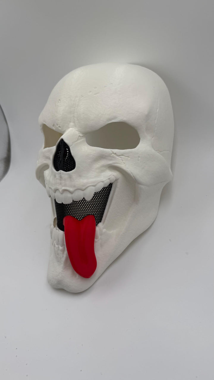Wazzup Skeleton Mask, Funny Horror Mask, Scary Movie Inspired Skull Mask, Halloween Cosplay Costume