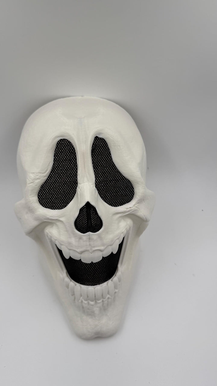 Wazzup Skeleton Mask, Funny Horror Mask, Scary Movie Inspired Skull Mask, Halloween Cosplay Costume
