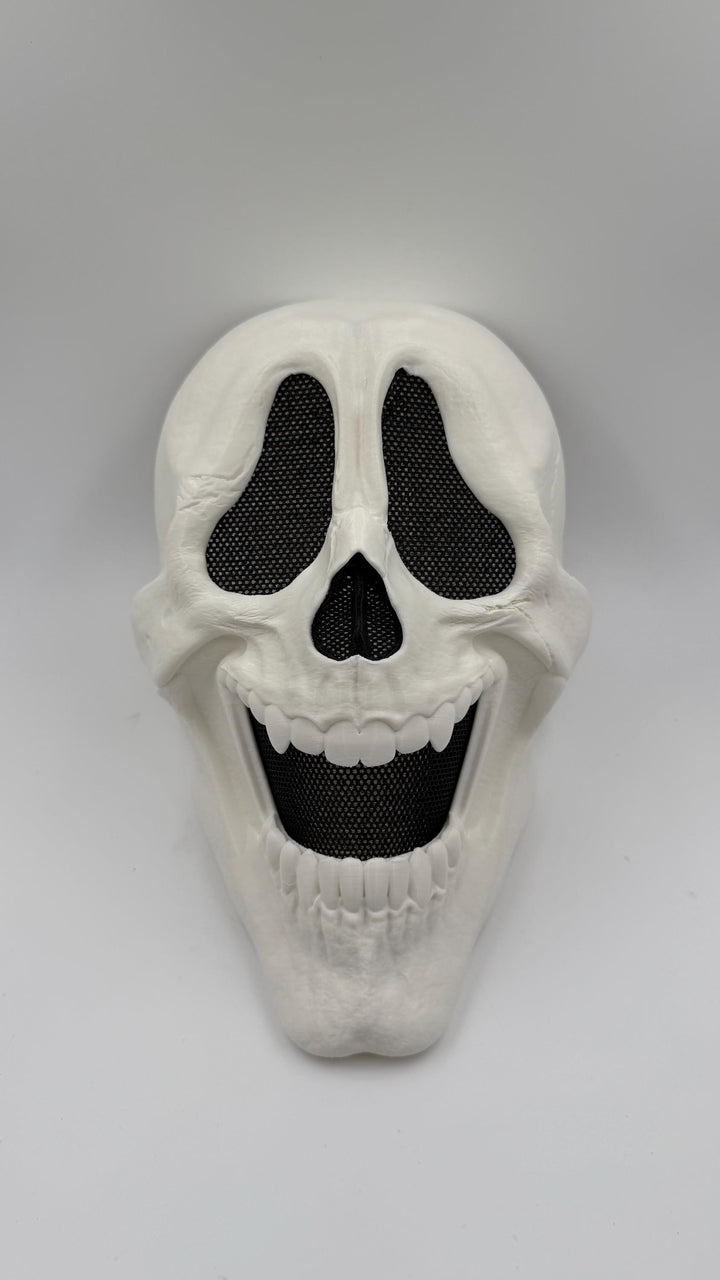 Wazzup Skeleton Mask, Funny Horror Mask, Scary Movie Inspired Skull Mask, Halloween Cosplay Costume