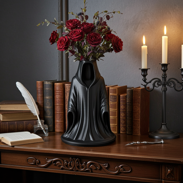 Wraith Grim Reaper Vase | Gothic Horror Home Decor Dark Fantasy