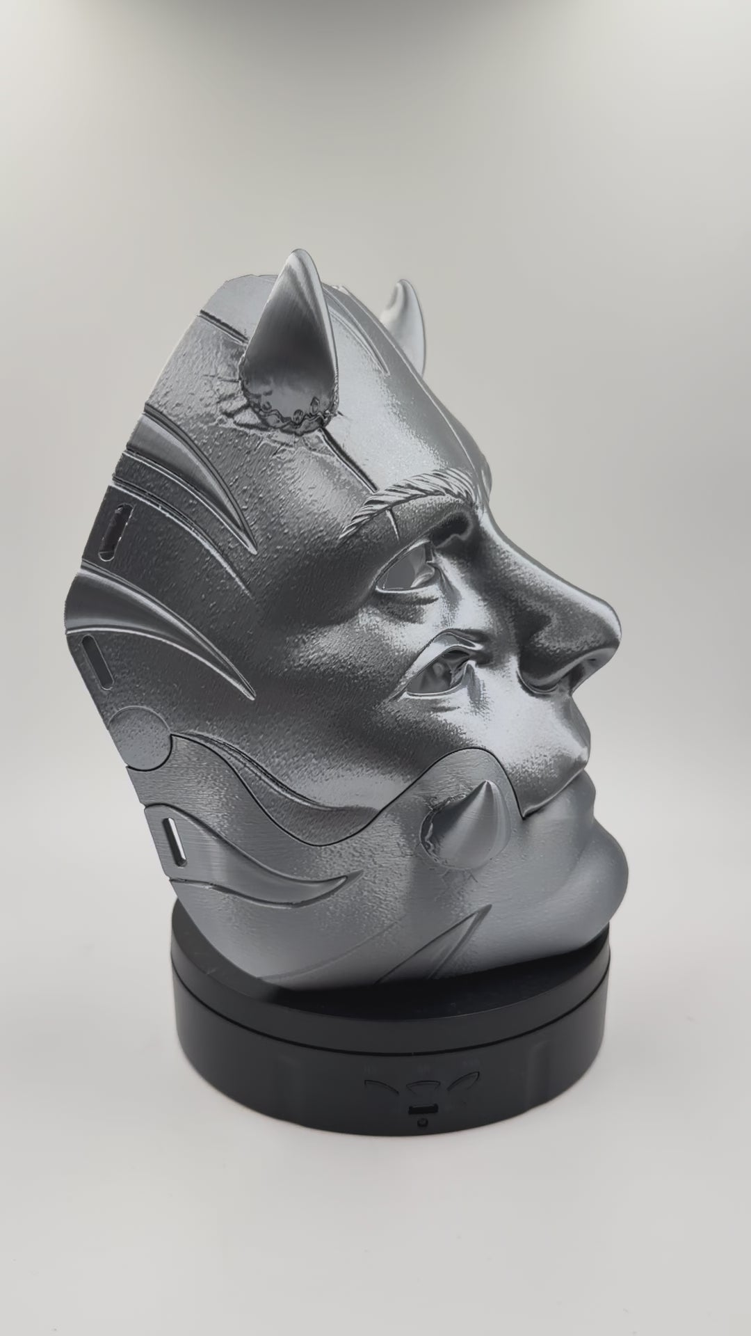 Argos Horned 4 Eye Moving Jaw Mask – Articulated Monster Mask, Demon Cosplay Mask, Horror Mask, Halloween Costume,