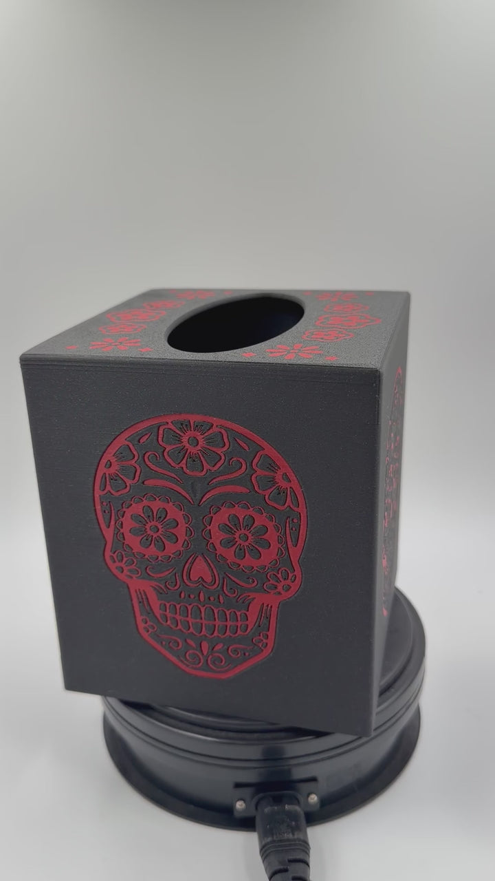 Sugar Skull Tissue Box Day of the Dead