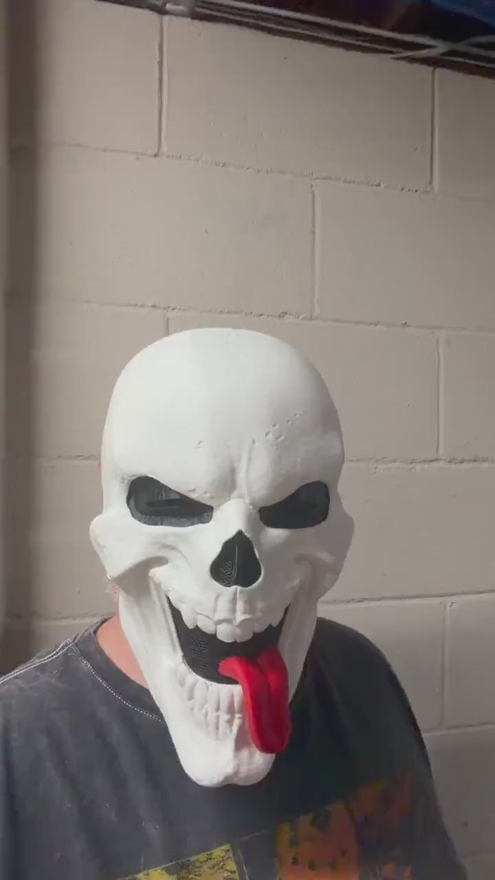 Wazzup Skeleton Mask, Funny Horror Mask, Scary Movie Inspired Skull Mask, Halloween Cosplay Costume